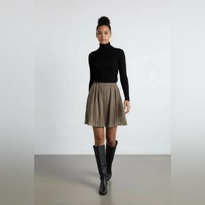 Black and Tan Chevron Skirt